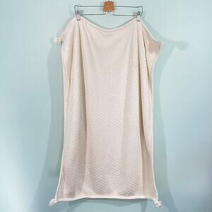 Pottery Barn Baby Cream Shepra Lined Blanket 30 x 40